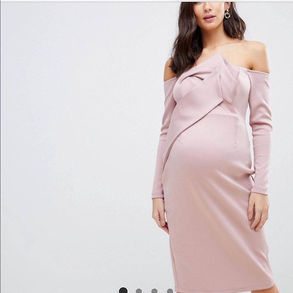Mauve Maternity Dress